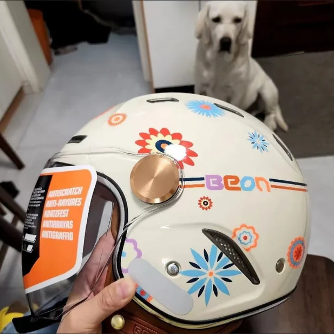 Retro Motorcycle Helmet