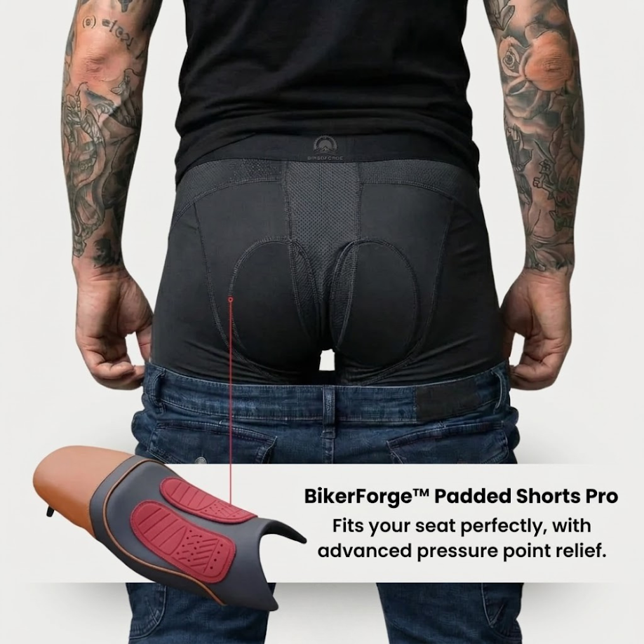 BikerForge™ Padded Shorts