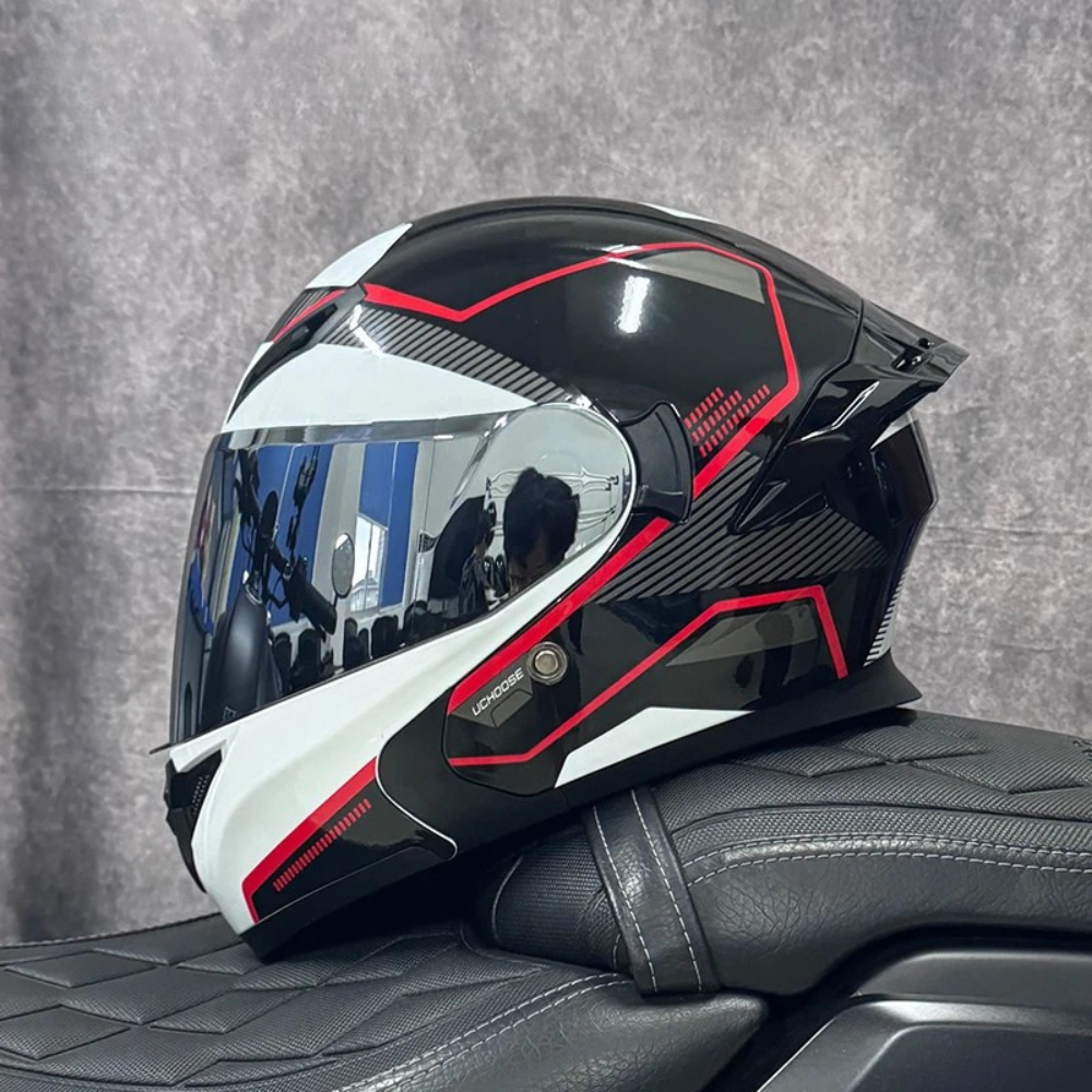 DOT Certified Modular Flip-Up Full Face Motorcycle Helmet