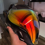 BikerForge Apex Full-Face Helmet — Two Visors Included, DOT Certified