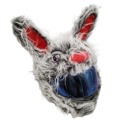 Long Hair Rabbit Motorcycle Helmet Cover