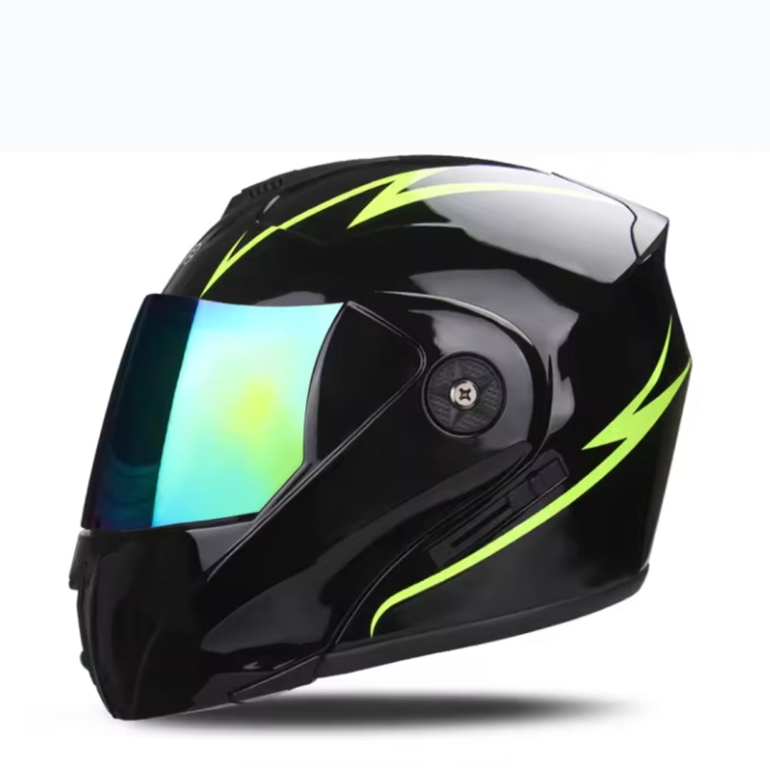 Motorcycle DOT Helmet Double Lens Cross Section Helmet