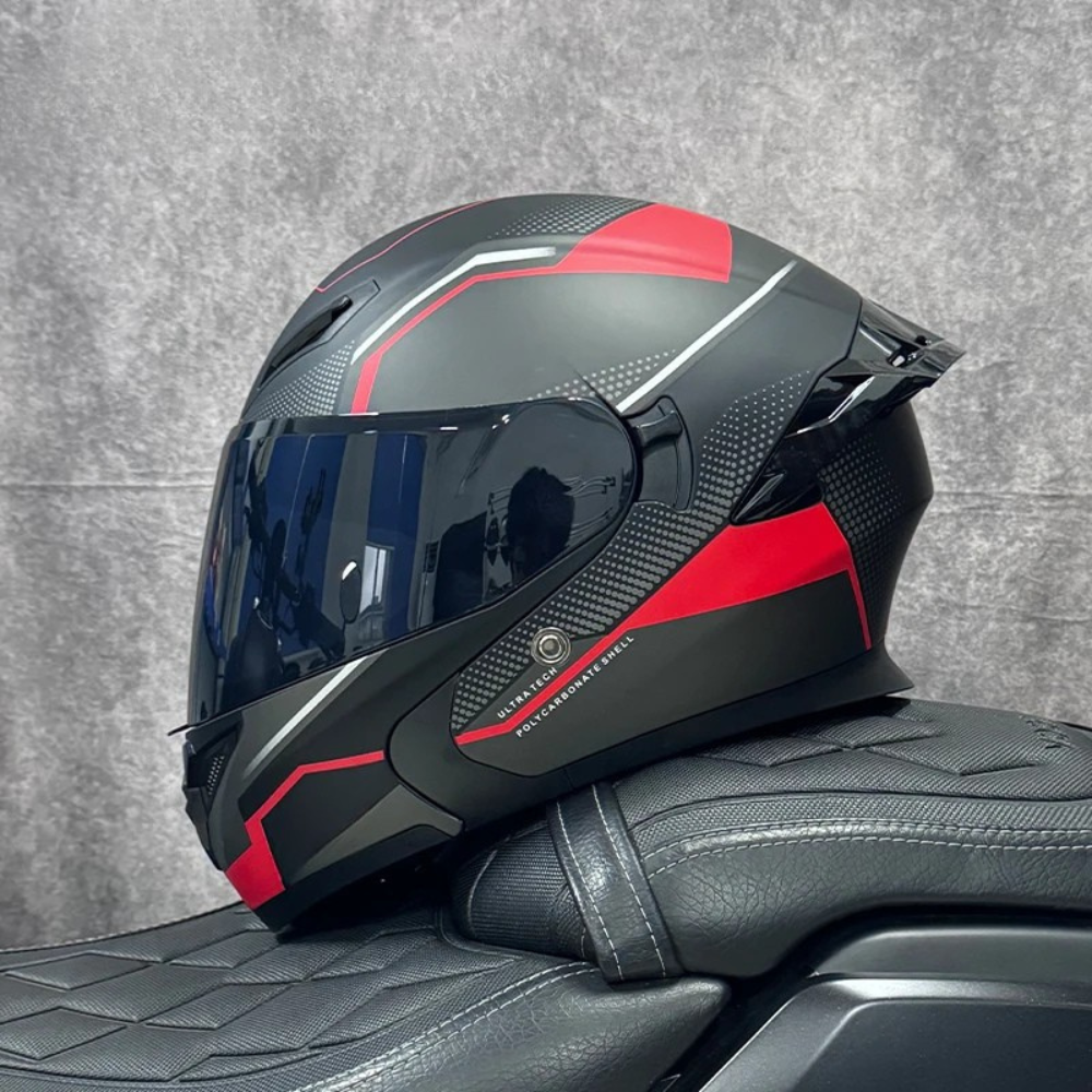DOT Certified Modular Flip-Up Full Face Motorcycle Helmet