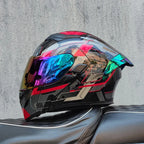 ORZ- Full Face Motorcycle Helmet Personalized Tail Wing