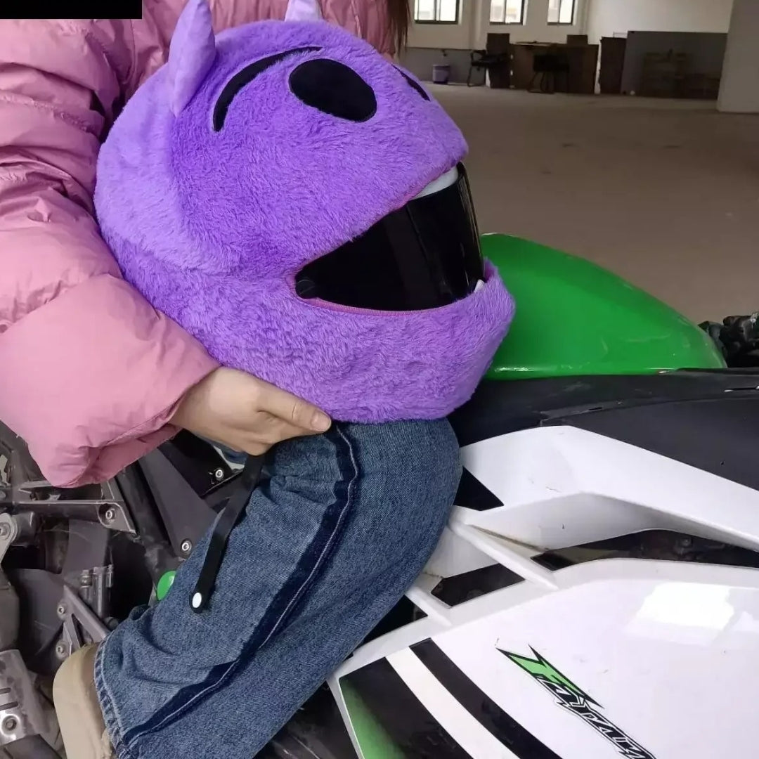 Purple Imp Motorcycle Helmet Cover