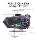 P10 2X Motorcycle Helmet Intercom (2-Rider, 300m, IPS6, BT 5.3)