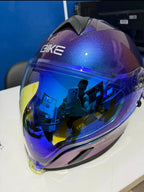 BikerForge Apex Full-Face Helmet — Two Visors Included, DOT Certified