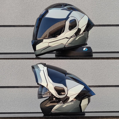 Motorcycle Full Face Modular Flip Helmet DOT Approval