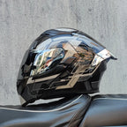ORZ- Full Face Motorcycle Helmet Personalized Tail Wing