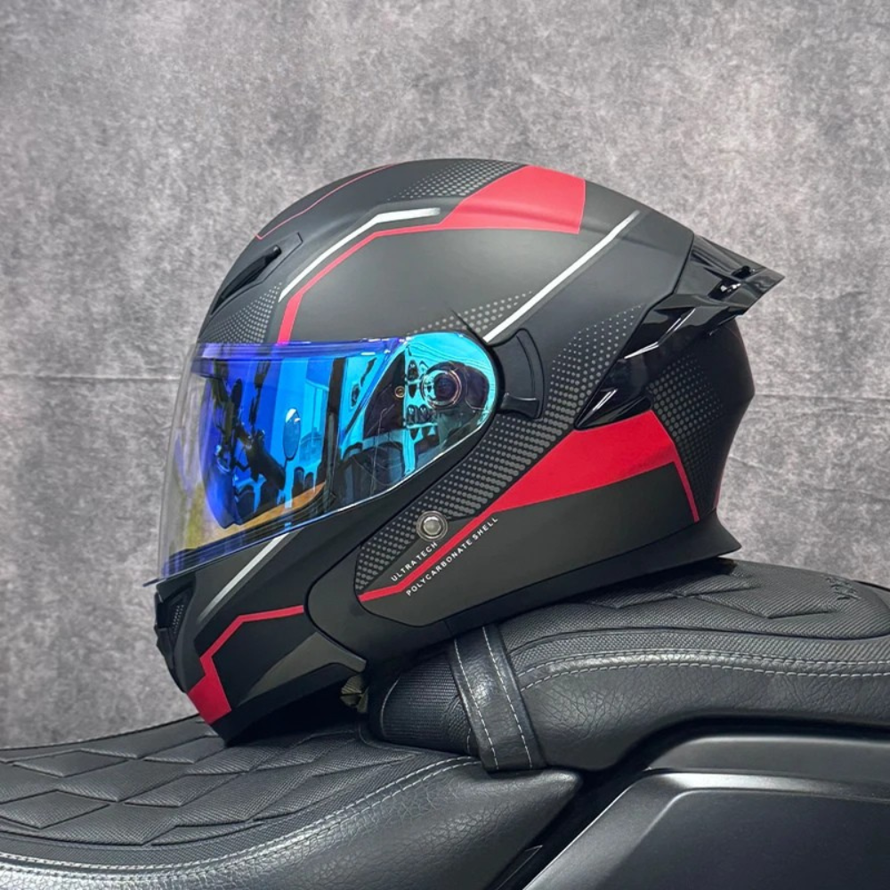 DOT Certified Modular Flip-Up Full Face Motorcycle Helmet