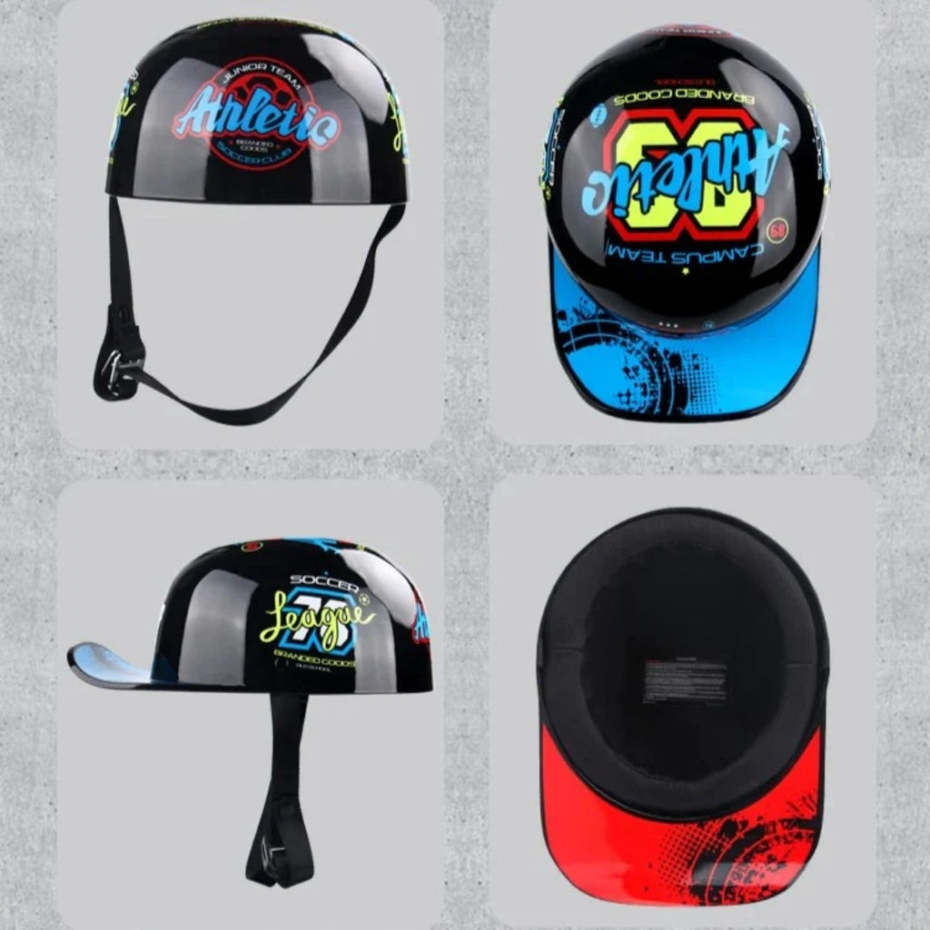 Vintage Half Motorcycle Helmet