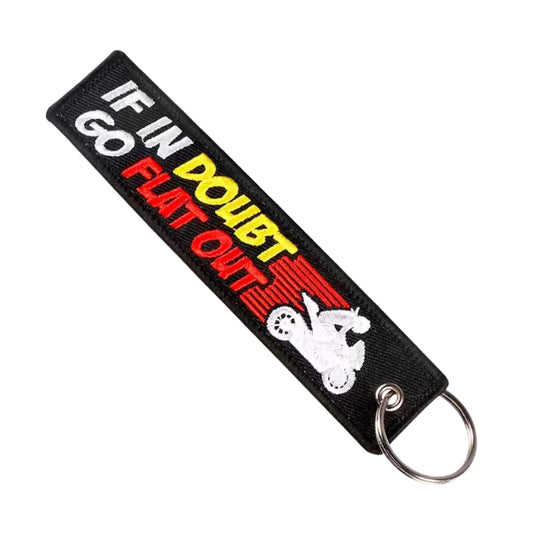 GO FLAT OUT KEYCHAIN