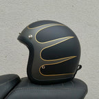 Chopper Low Profile Vintage Motorcycle Helmet - DOT & ECE Approved