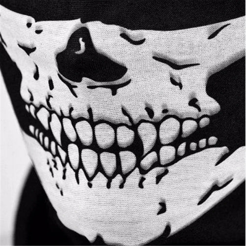 Bicycle Helmet Hood Bandana Breathable Windproof Skull