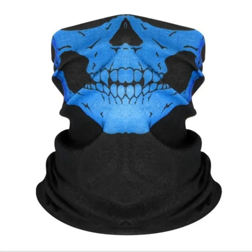 Bicycle Helmet Hood Bandana Breathable Windproof Skull