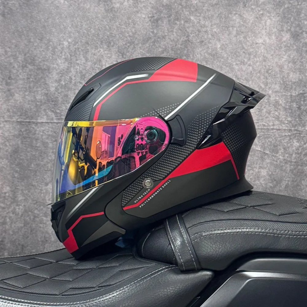 DOT Certified Modular Flip-Up Full Face Motorcycle Helmet