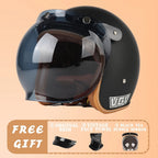 EchoRetro Classic Open Face Helmet – DOT/ECE Approved