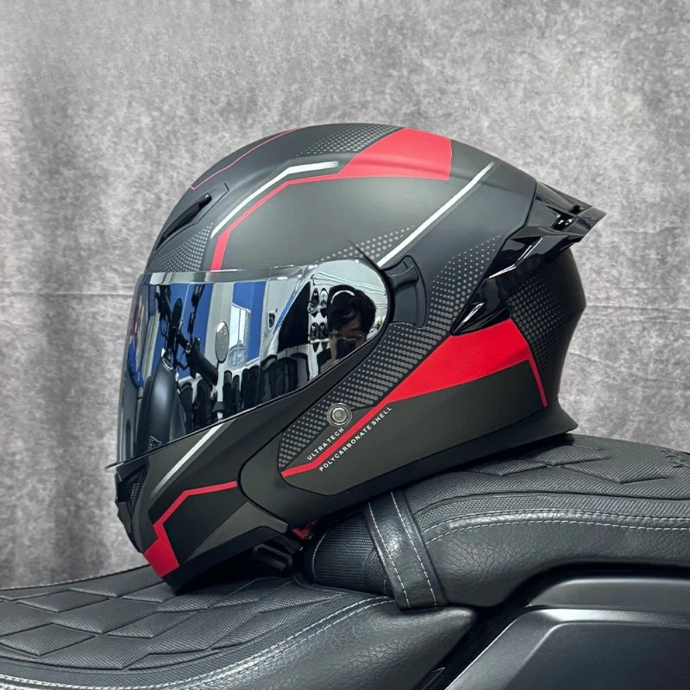 DOT Certified Modular Flip-Up Full Face Motorcycle Helmet