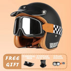 EchoRetro Classic Open Face Helmet – DOT/ECE Approved