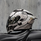 ORZ- Full Face Motorcycle Helmet Personalized Tail Wing