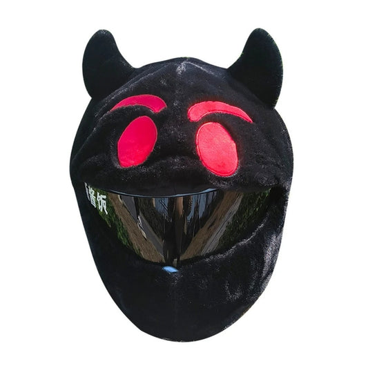 Black Devil Motorcycle Helmet Cover