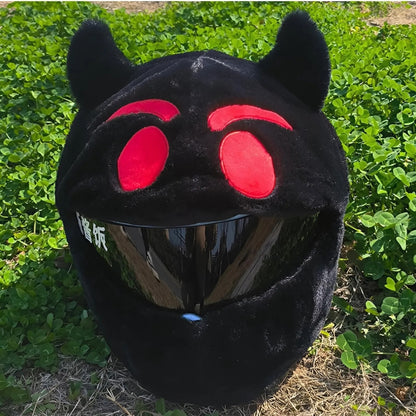 Black Devil Motorcycle Helmet Cover