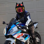 Black Devil Motorcycle Helmet Cover