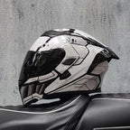 ORZ- Full Face Motorcycle Helmet Personalized Tail Wing