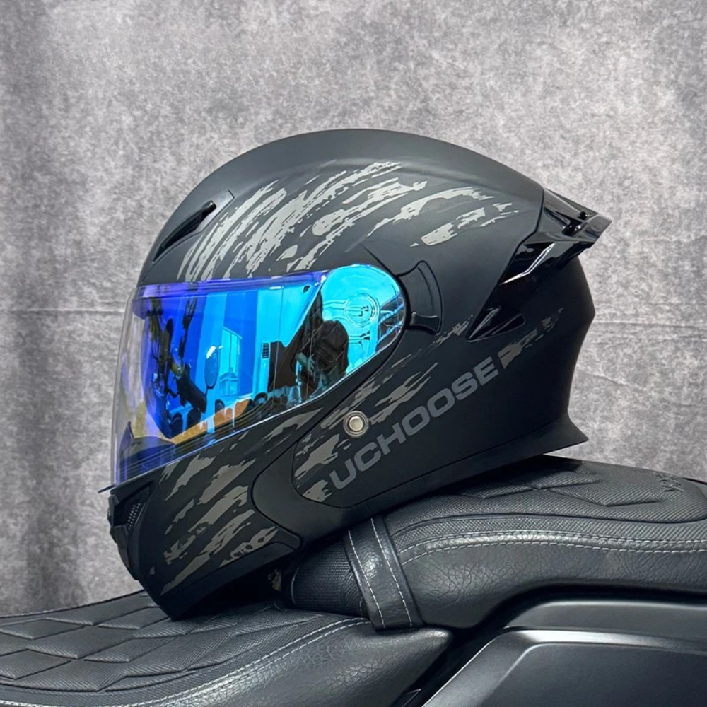 DOT Certified Modular Flip-Up Full Face Motorcycle Helmet