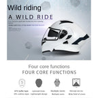 Premium Full-face Motorcycle Helmets Dual Lens Flip