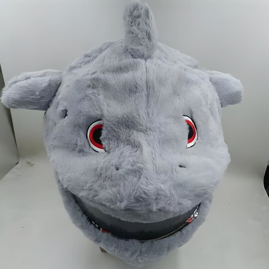 Gray Shark Motorcycle Helmet Cover
