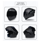 Premium Full-face Motorcycle Helmets Dual Lens Flip