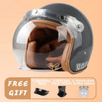 EchoRetro Classic Open Face Helmet – DOT/ECE Approved