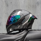 ORZ- Full Face Motorcycle Helmet Personalized Tail Wing