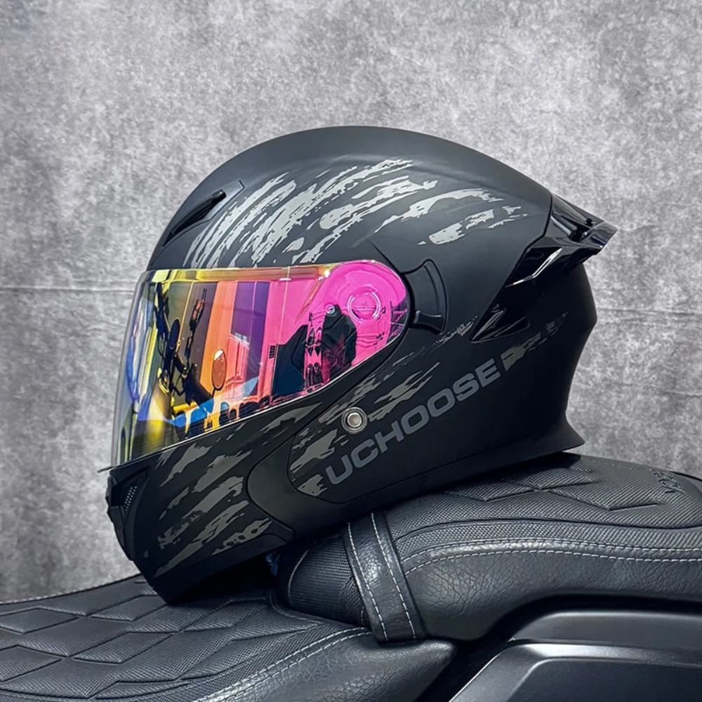 DOT Certified Modular Flip-Up Full Face Motorcycle Helmet
