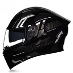Premium Full-face Motorcycle Helmets Dual Lens Flip