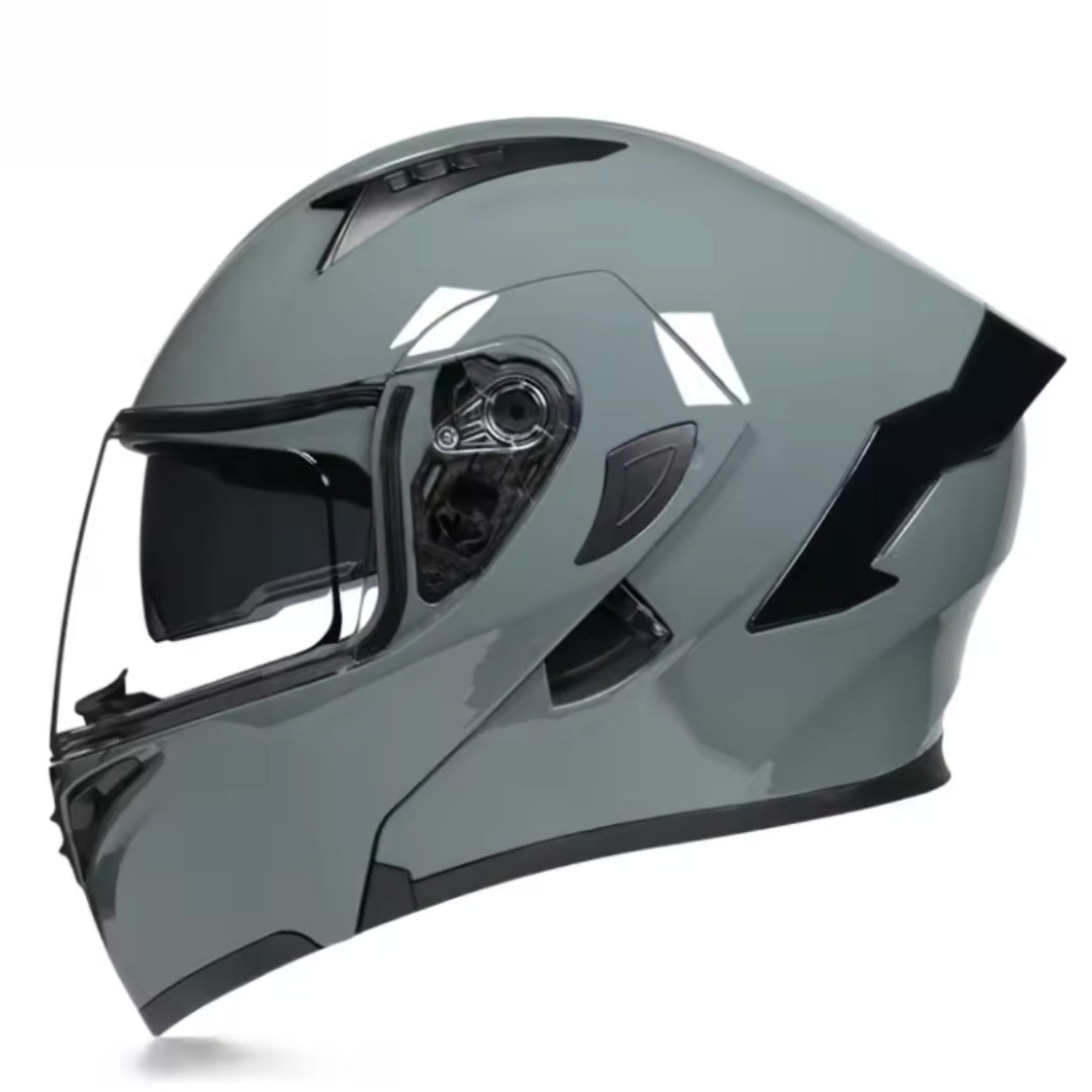 Premium Full-face Motorcycle Helmets Dual Lens Flip