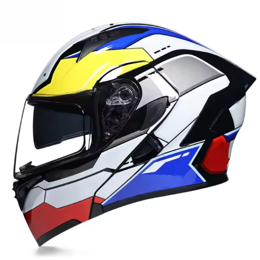 Premium Full-face Motorcycle Helmets Dual Lens Flip