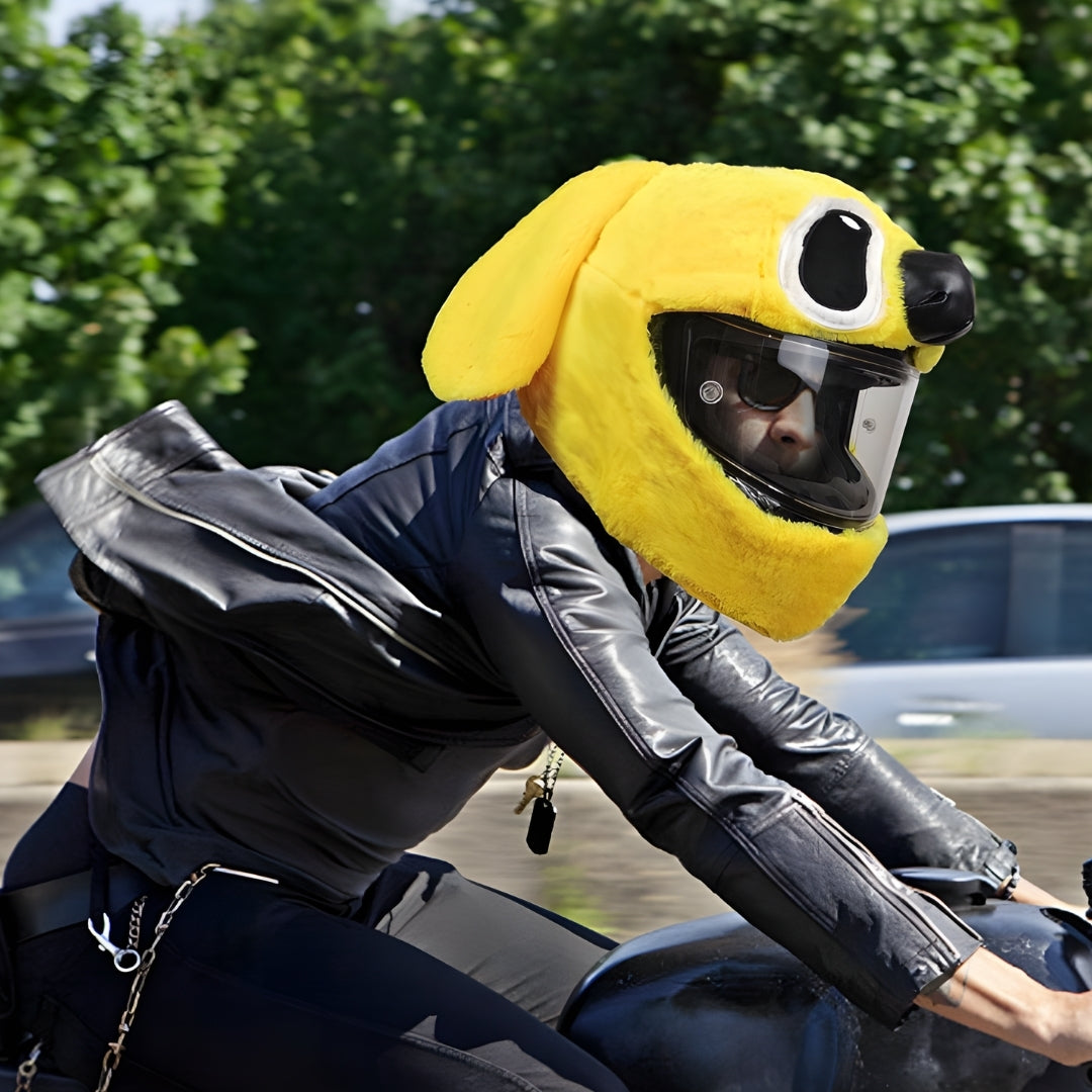 Yellow Stitck Motorcycle Helmet Cover