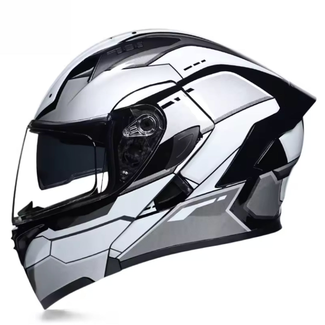 Premium Full-face Motorcycle Helmets Dual Lens Flip