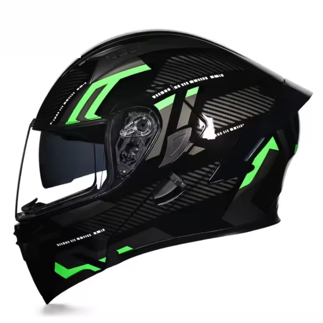 Premium Full-face Motorcycle Helmets Dual Lens Flip