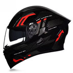 Premium Full-face Motorcycle Helmets Dual Lens Flip