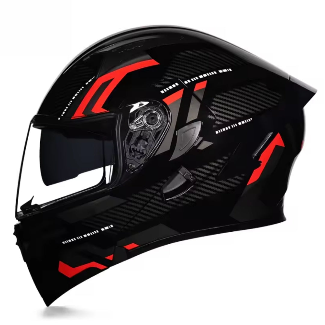Premium Full-face Motorcycle Helmets Dual Lens Flip