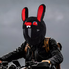 Black Rabbit Motorcycle Helmet Cover