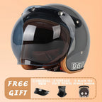 EchoRetro Classic Open Face Helmet – DOT/ECE Approved