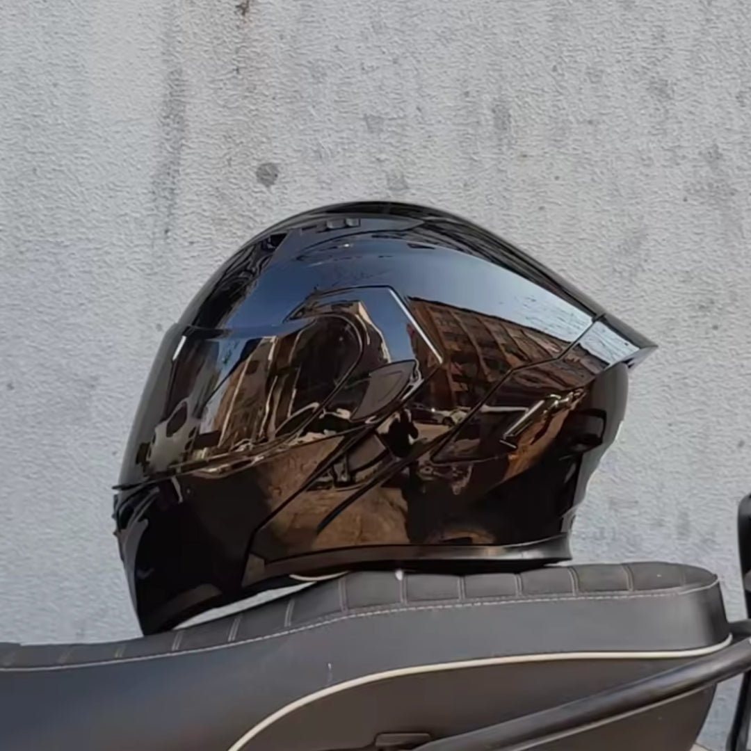 Premium Full-face Motorcycle Helmets Dual Lens Flip
