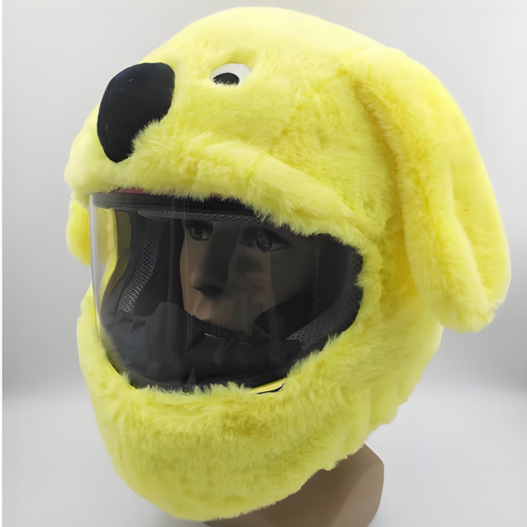 Yellow Dog Motorcycle Helmet Cover