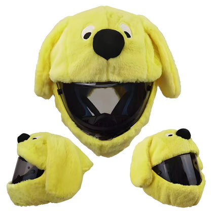 Yellow Dog Motorcycle Helmet Cover