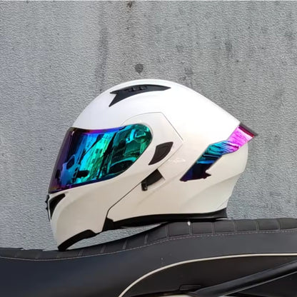 Premium Full-face Motorcycle Helmets Dual Lens Flip
