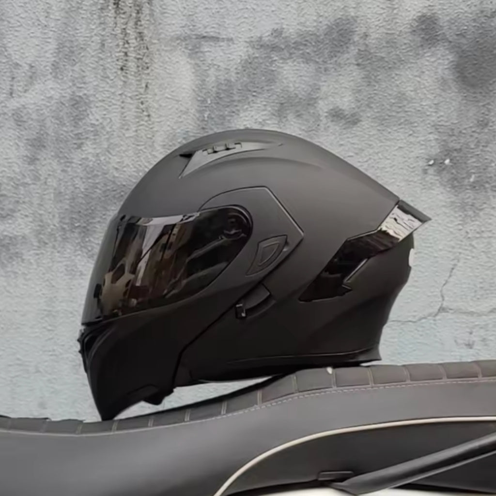 Premium Full-face Motorcycle Helmets Dual Lens Flip
